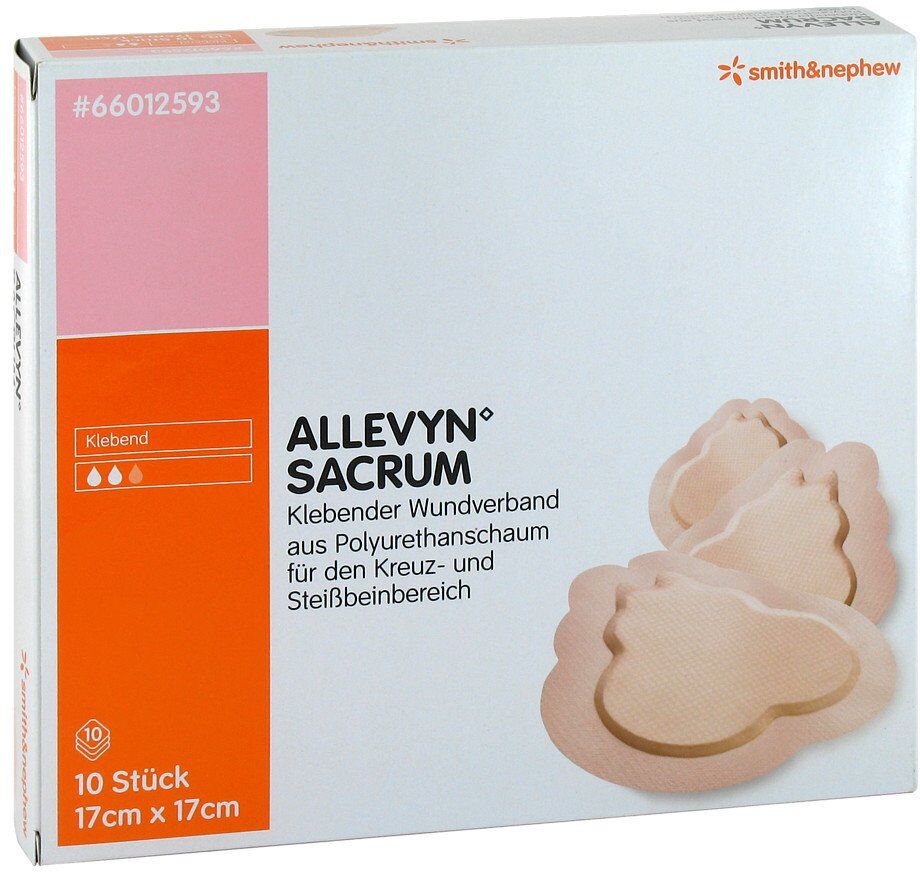 Allevyn Sacrum klein kontourierte Wundauflage 10stk