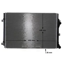 Niedertemperaturkühler Ladeluftkühler MAHLE CIR 32 000S für VW Jetta IV