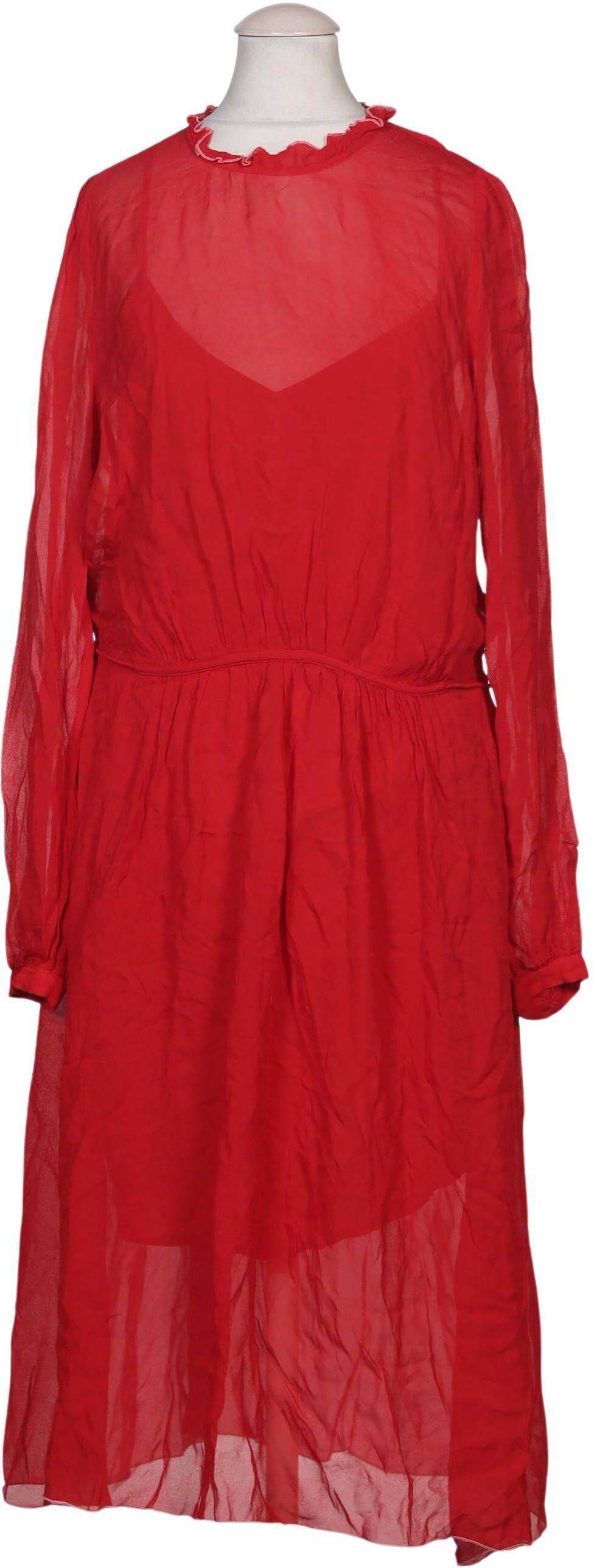 Custommade Damen Kleid, Rot, Gr. EU 34, Viskose - Second Hand