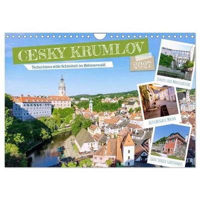 Cesky Krumlov. Tschechiens stille Schönheit im Böhmerwald (Wandkalender 2027 DIN A4 quer), CALVENDO Monatskalender