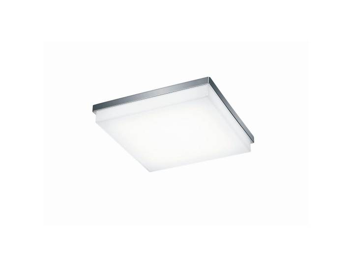 Helestra Led-Deckenleuchte Cosi, Chromfarben, Metall, Glas, 31.5x6.5x31.5 cm, Lampen & Leuchten, LED Beleuchtung, LED-Deckenleuchten