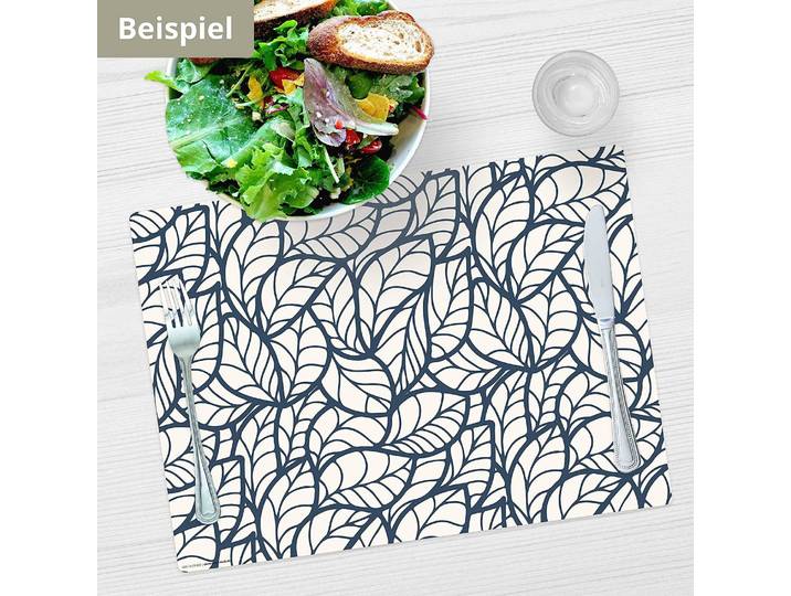 Tischset Blättermuster 4er-Set 44 x 32cm Multicolor
