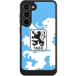 Nivocase Hülle für Samsung Galaxy S23+ Handyhülle NIVOcore Case Schwarz Offizielles Lizenzprodukt TSV 1860 (Samsung Galaxy S23+), Smartphone Hülle, Schwarz