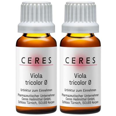Ceres Viola tricolor Urtinktur 2x 2x20 ml Tropfen