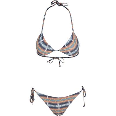 Bügel-Bikini URBAN CLASSICS "Urban Classics Damen Ladies Inka Bikini", Damen, Gr. M, N-Gr, bunt (weißinka), 85% Polyester, 15% Elasthan, Bikini-Sets Bügel-Bikini