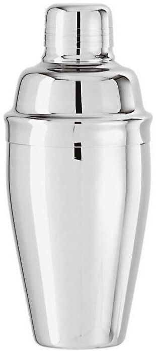 Cocktail Shaker "Paderno 0.5 l, Silber", silber (silberfarben), H:22cm Ø:6cm, Shaker, Cocktail Shaker silberfarben Einheitsgröße