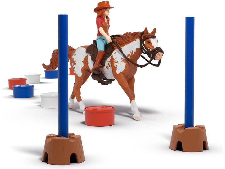 Spielfigur SCHLEICH HORSE CLUB, Hannah's Western abenteuer (42775) , bunt, Spielfiguren, Kinder, Kunststoff, Spielfigur