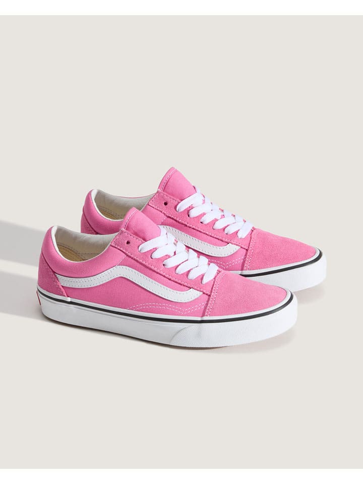 Vans Leder-Sneakers in Rosa - 41