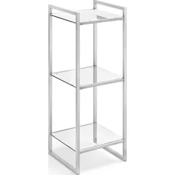 Ponio Badezimmerschrank Edelstahl matt