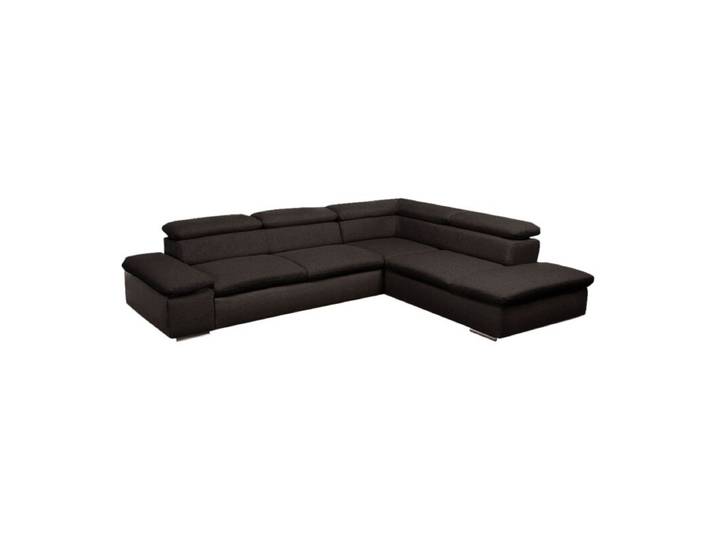 Polsteria Alcudia Ecksofa mit optionaler Schlaffunktion - Flachgewebe Euphoria 16 fango - manuelle Armteilverstellung &amp; manuelle Kopfteilverstellung - recht manuelle Armteilverstellung, manuelle Kopfteilverstellung, Schlaffunktion Modern