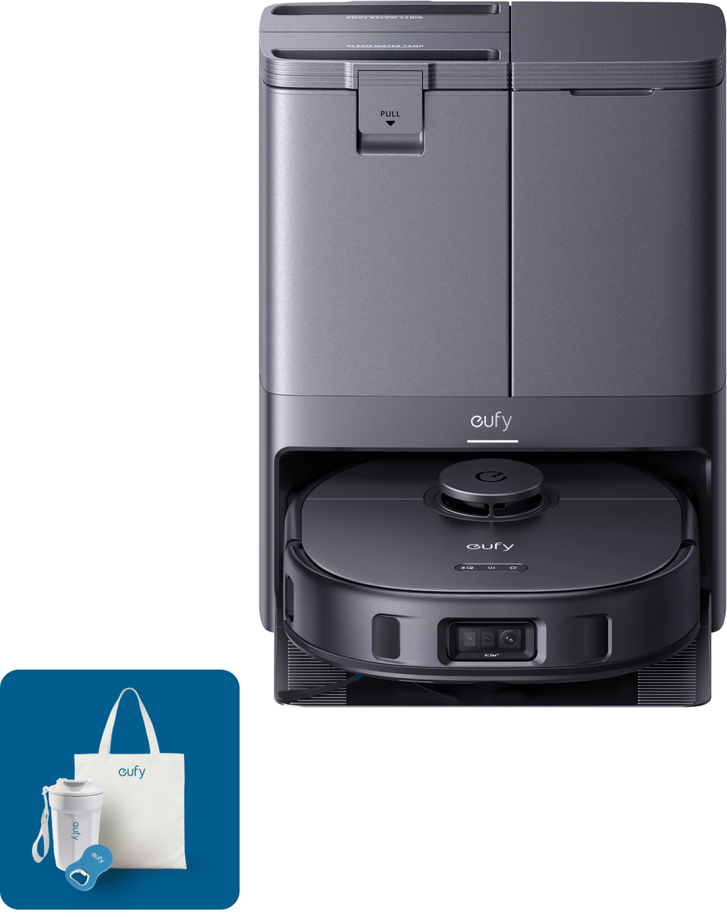 eufy X10 Pro Omni + Random eufy Merch（eufy live） Black