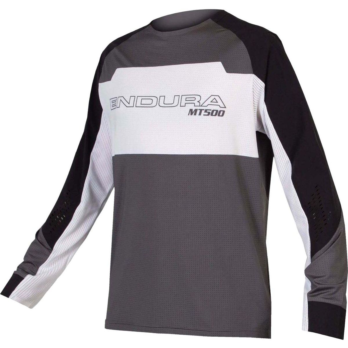 Endura MT500 Burner Lite Long Sleeve Jersey black white M R-E3230-M-black-white