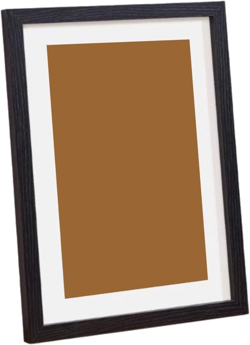 Klassieke Houten Fotolijst met Massief Houten Frame - Zwart - A3