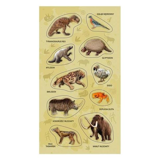 Teka Aufkleber Tiere ausgestorbene Arten (10 Sticker) (47995472)