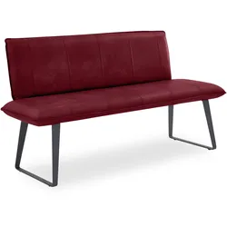 Sitzbank SOLO (BHT 160x92x67 cm) - Bezug: Leder - BHT 160x92x67 cm