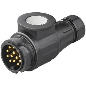 ProPlus Anhänger-Stecker 343512V05, für PKW / LKW, 13 polig, 12V, aus Kunststoff, für Anhängekupplung mit Magnet