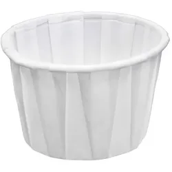 MONOUSO - Weiß GefaltetPapier-Becher 60ml (250 Stück)