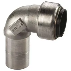 Edelstahl Steckfitting Tectite Winkel 90° 15 mm innen-außen lösbar DVGW
