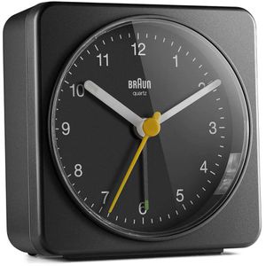 Braun Wecker BC03B schwarz, analog, Quarzuhr