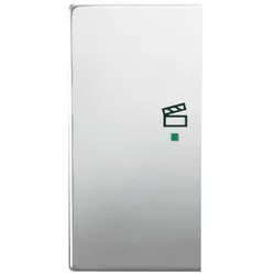 Wippe 2-fach links, mit Symbol "Szene" für Busch-free@home® pur Edelstahl