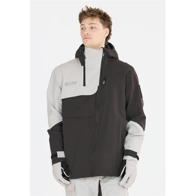 Skijacke SLOPE "Zuko", Herren, Gr. XL, grau, 100% Polyester, mehrfarbig, normal, ohne Ausschnitt, Jacken Skijacke, Mit innovativem Reißverschlussdesign