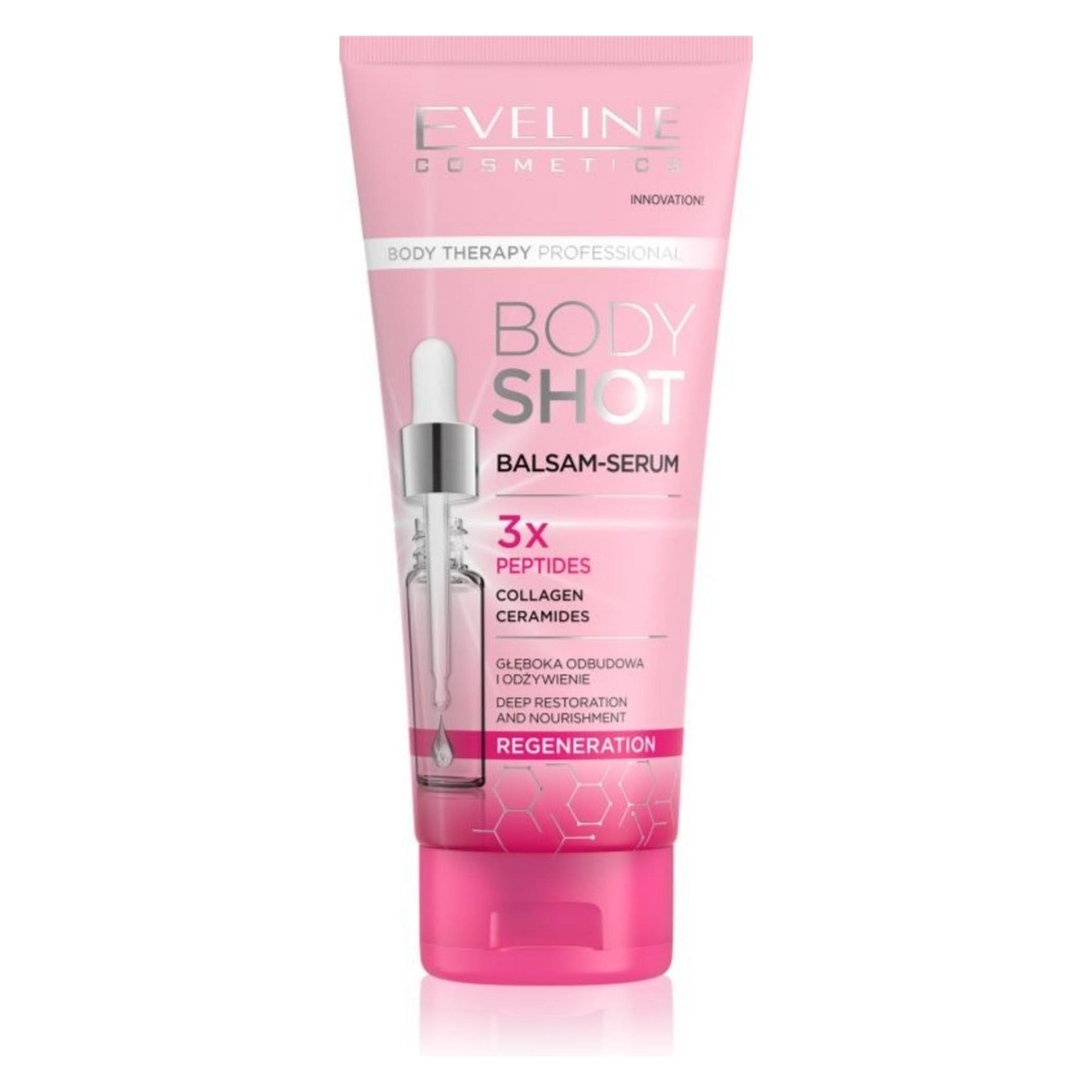 Eveline Body Shot Regenerierender Balsam Serum mit Peptiden Kollagen Ceramiden 200ml - 3er-Pack (200 ml) (52531384)