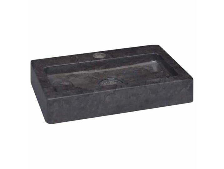 BOWEKAM Möbel, Spüle, schwarz, 38 x 24 x 6,5 cm, Marmor