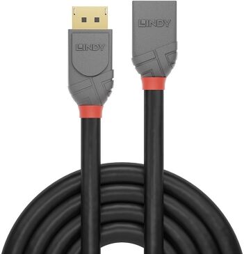 Lindy 36498 DisplayPort Verlängerungskabel, 3.0m, 8K