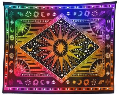 Inspire Essentials Bohemian Tarot Mandala Tapestry Wall Hanging Decor 5 59.06 51.18 In