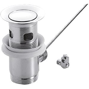 Ideal-Standard Ablaufgarnitur A961230AA, aus Metall, verchromt, für Waschbecken mit Überlauf, mit Zugstange