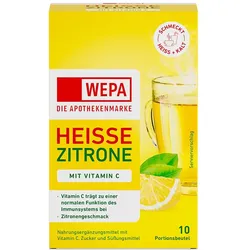 WEPA Heiße Zitrone+vitamin C Pulver 10X10 g