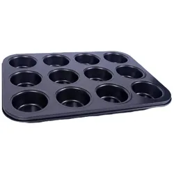 12x 12er Muffin-Backblech antihaftbeschichtet Muffins backen 144 Muffins