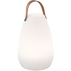 Tischleuchte Außen Akku Garten Tischlampe Outdoor USB aufladbar, dimmbar mit Fernbedienung Farbwechsel tragbar, 1x LED 11W 55lm 3000K, DxH 18x26 cm