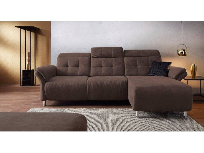 Home affaire Ecksofa Manhattan L-Form, 2 Sitze mit elektrischer Relaxfunktion, verstellbare Armlehnen