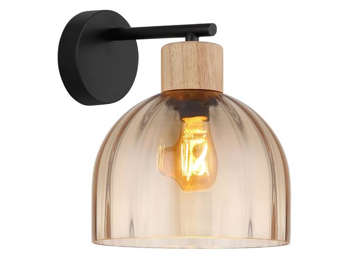 Wandlamp Swanson zwart Globo - 15979W