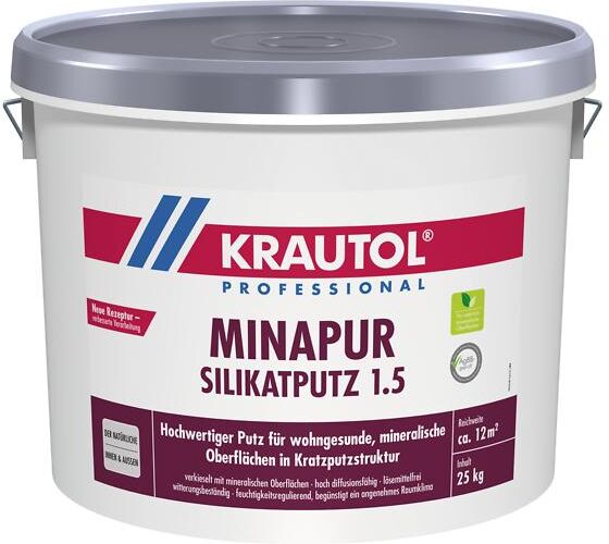 KRAUTOL Minapur Silikatputz K 1.5 , Wunschfarbton, 25 kg