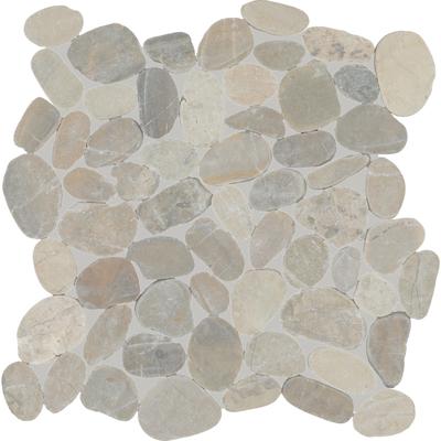 "Daltile Pebble Oasis Natural Stone Flat Pebble Mosaic 12"" x 12"" (11 PC per Carton) (10.78 SQFT per Carton)"