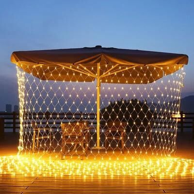 Uplift Essentials Christmas Net Mesh LED String Light For Holiday And Party Decorations 6m X 4m warm