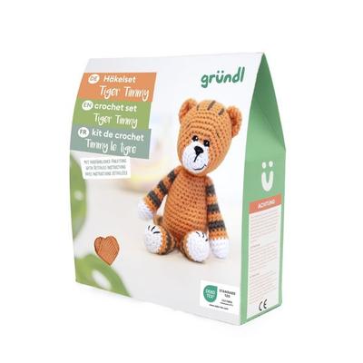 gründl Häkeltier Tiger Timmy, Nähset, Häkelset