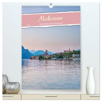 Malcesine - Eine Perle des Gardasees (hochwertiger Premium Wandkalender 2026 DIN A2 hoch), Kunstdruck in Hochglanz