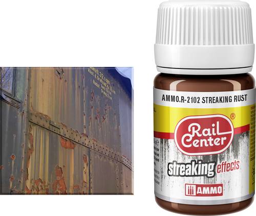 Rail Center AMMO.R-2102 Modellbahn-Texturfarbe Roststreifen 35ml