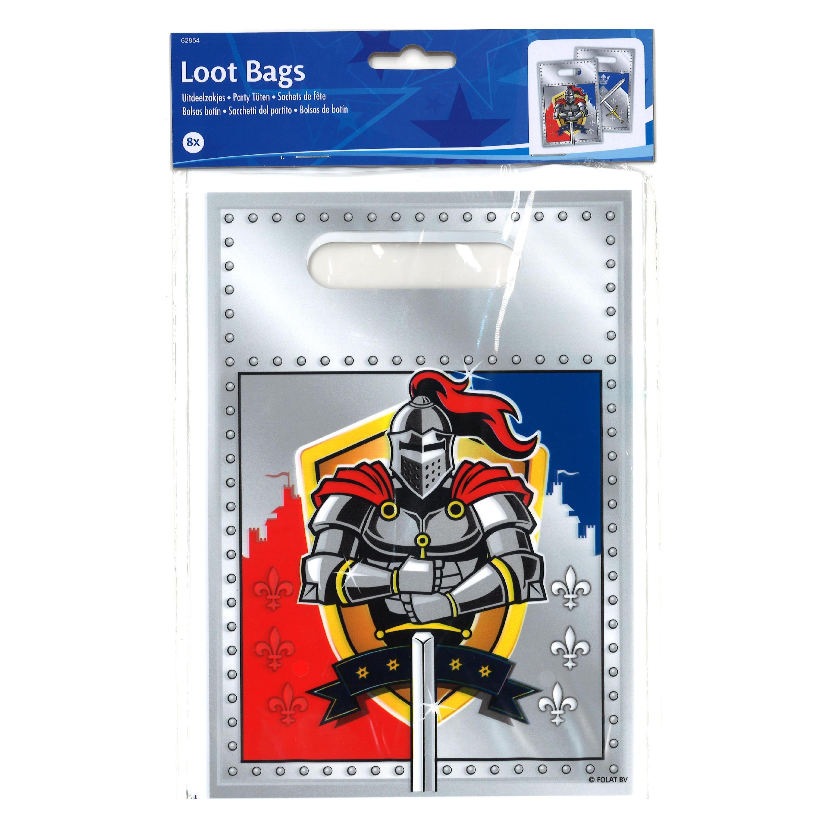 Folat Teil Taschen Ritter (8 Stk.) (62854)