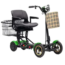 Urban Hopper E-Motorroller Elektro Seniorenmobil 4-Rad Mobilitätshilfe Faltbar Urban Hopper Grün