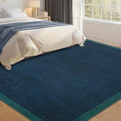Garvee Color Blocking Modern Bordered Area Rug