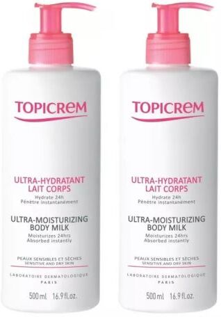 Topicrem Lait Corps Ultra Hydratant 2 x 500 ml