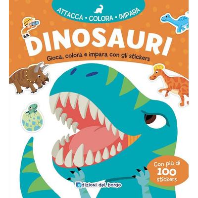Dinosauri. Gioca, colora e impara con gli stickers, Geheftet von Bonui Lee, Edizioni del Borgo