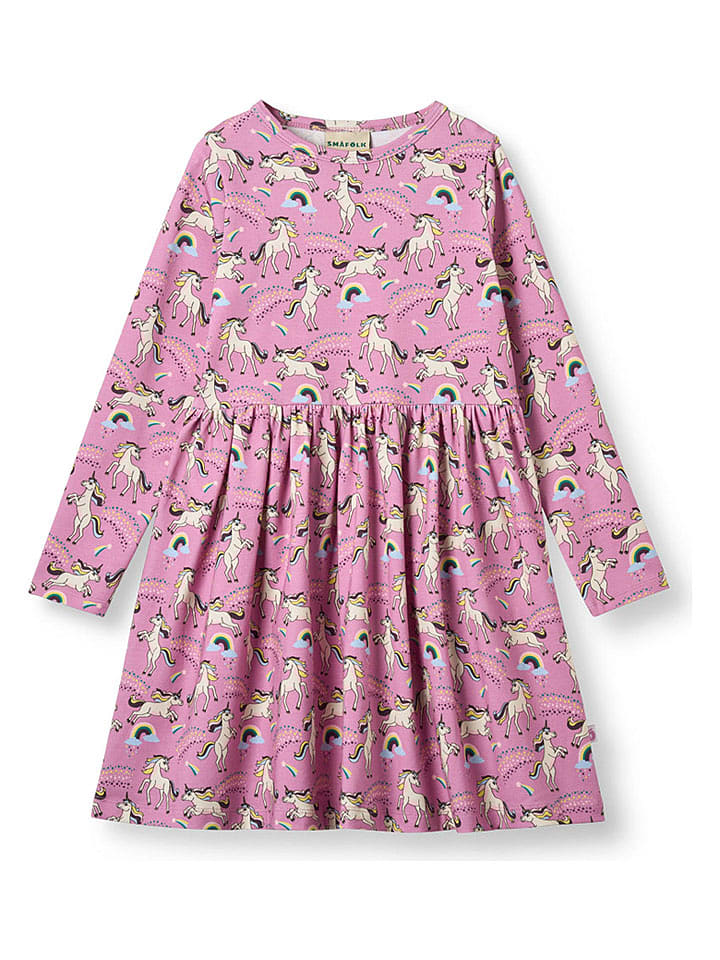 Småfolk Kleid "Einhörnern" in Rosa - 110/116