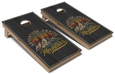 Skip's Garage Adventure Awaits Cornhole Board Set