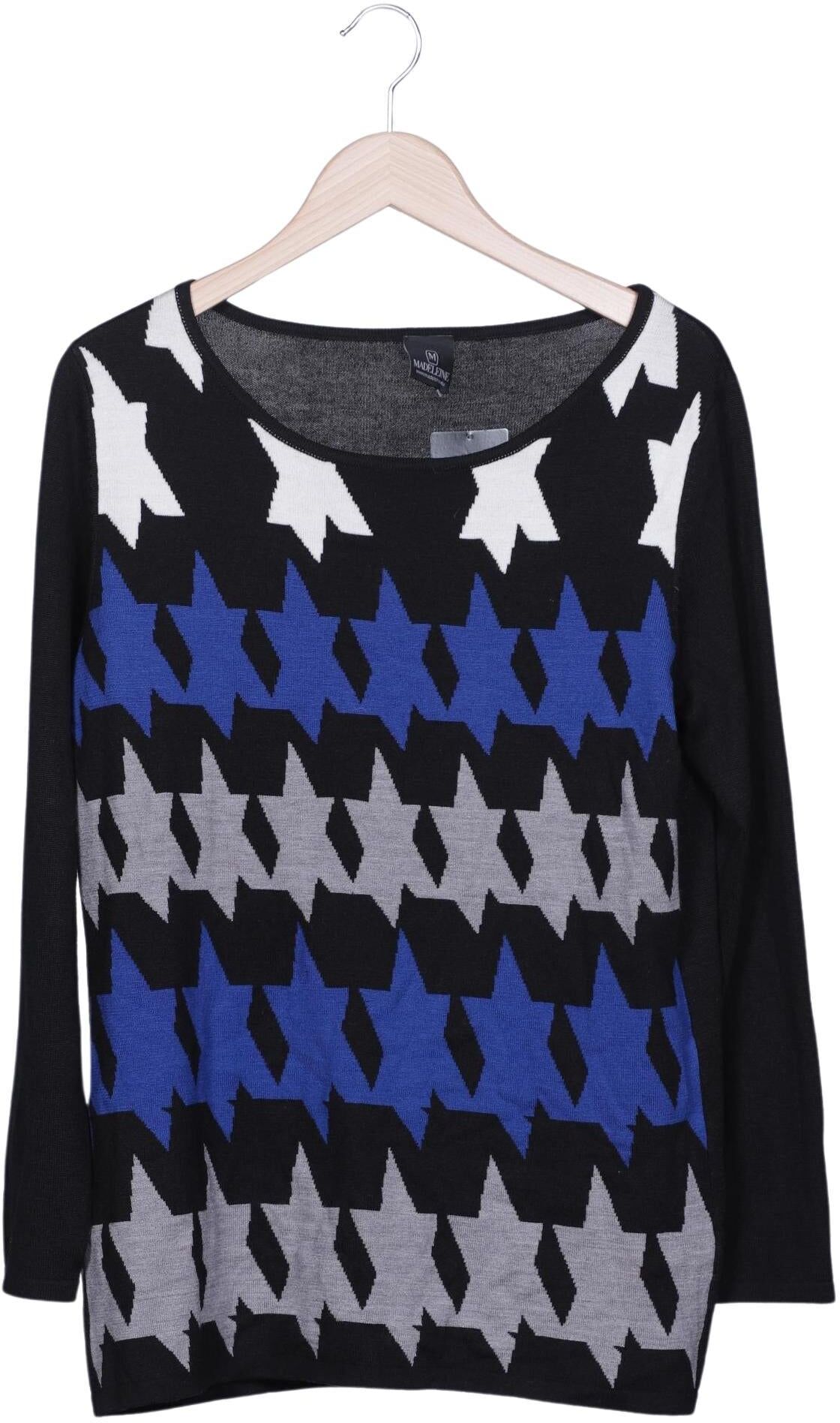 Madeleine Damen Pullover, Mehrfarbig, Gr. M, Schurwolle - Second Hand