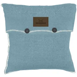 Kissenhülle SANSIBAR (BL 45x45 cm) - türkis - BL 45x45 cm